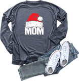 Frauen Mama Santa Hut Shirt Santa Bluse