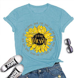 Damen T-Shirt mit Aufschrift „It's All Messy My House Hair Car Kids Life“