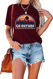 Go Explore Shirt for Women Hiking Camping Mountain T-Shirt