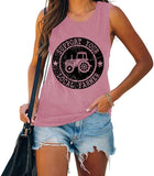 Frauen unterstützen Ihren lokalen Landwirt Tank lustige Bauernhof Shirt