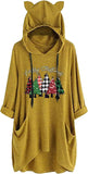 Buffalo Plaid Christmas Tree Hoodie Merry Christmas Shirt with Pockets