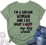 T-Shirt de nouveauté drôle pour femmes, je suis une femme adulte et je fais des t-shirts cadeaux classiques