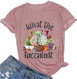 Femmes What The Fucculent T-Shirt Cactus Succulents Chemise