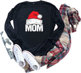 Frauen Mama Santa Hut Shirt Santa Bluse