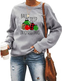 Women Balls Deep In Christmas Sweatshirt Funny Christmas Clothing