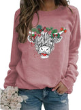 Damen Süßes Kuh Sweatshirt Kuhliebhaber Shirt
