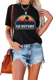 Go Explore Shirt for Women Hiking Camping Mountain T-Shirt