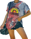 Women Be The Sunshine Tees If You Can't Find The Sunshine Be The Sunshine Tie Dye T-Shirt