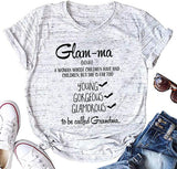 Women Glam-Ma T-Shirt Grandma Shirt