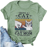 Frauen, die eine Katze sind, sind eine Ehre, eine Katzenmutter zu sein, ist unbezahlbar T-Shirt
