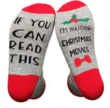 Frauen, wenn Sie dies lesen können, schaue ich Weihnachtsfilme. Lustige Socken