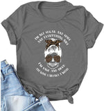 Damen T-Shirt mit Aufdruck „I'm Not Sugar and Spice and Everything Nice“