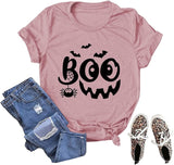 Femmes Boo T-Shirt Trick or Treat chemise drôle Halloween T-Shirt