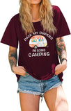 Funny Camping Tees Women Pack My Diapers I'm Going Camping T-Shirt