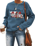 Sweat-shirt joyeux noël pour femmes, chemise de noël mignonne Gnomies