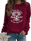 Family Reunion Sweatshirt Women Roots Run Deep Family Tree Shirt