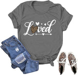 Damen T-Shirt mit Aufdruck „Liebe ist das Beste“
