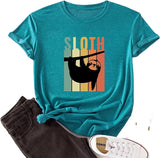 Sloth Shirt Women Funny Cute Sloth T-Shirt