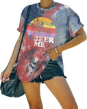 Beer Me Shirt Women Funny Drinking Tie Dye T-Shirt