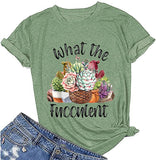 Femmes What The Fucculent T-Shirt Cactus Succulents Chemise