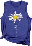 Let It Be Daisy Tank Damen Daisy Vintage Grafik Shirt