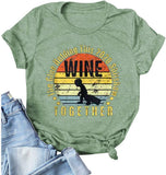 Women Wine T-Shirt The Glue Holding This 2020 Shitshow Together Shirt