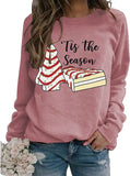 Women TitleTis The Season Christmas Tree Sweatshirt Sandwich Shirt