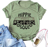 T-shirt Hippie Soul pour femme T-shirt graphique