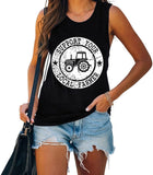 Frauen unterstützen Ihren lokalen Landwirt Tank lustige Bauernhof Shirt
