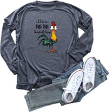 Women It's a HEI HEI Kind of Day Shirt Long Sleeve Graphic Blouse