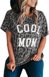 Damen Cooles Mama Leoparden T-Shirt Leopard Mama Shirt