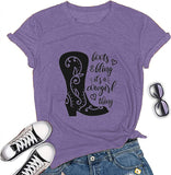 Women Boots and Bling It's a Cowgirl Thing Womens T-Shirt