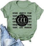 Chemise chrétienne pour femme MAIS DIEU ! Psaume 73:26 T-shirts de foi