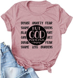 Chemise chrétienne pour femme MAIS DIEU ! Psaume 73:26 T-shirts de foi