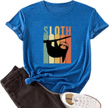 Sloth Shirt Women Funny Cute Sloth T-Shirt