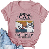Frauen, die eine Katze sind, sind eine Ehre, eine Katzenmutter zu sein, ist unbezahlbar T-Shirt