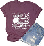 Making Memories One Campsite at A Time T-Shirt Camping Shirt
