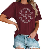 T-Shirt femme maman reconnaissante bénie belle heureuse