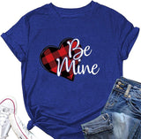 Be Mine Shirt Femme Saint Valentin Buffalo Heart Tees