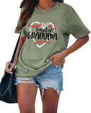 T-Shirt de grand-mère de basket-ball pour femmes, chemise Love Heart