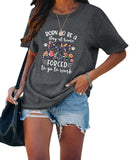 Womens Dog Mom Shirt Born to Be A Stay at Home Dog Mom Forced to Go to Work Tee Tops