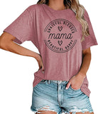 T-Shirt femme maman reconnaissante bénie belle heureuse