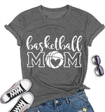 Basketball Mom T-Shirt for Women Funny Graphic Shirt for Women Novelty Shirt