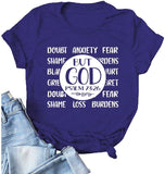 Chemise chrétienne pour femme MAIS DIEU ! Psaume 73:26 T-shirts de foi