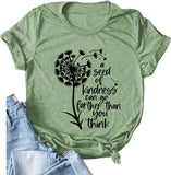 Damen T-Shirt „Ein Samen der Güte kann weiter gehen, als Sie denken“