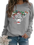 Damen Süßes Kuh Sweatshirt Kuhliebhaber Shirt