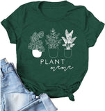 Women Plant Mama T-Shirt Graphic T-Shirt