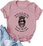 Damen T-Shirt mit Aufdruck „I'm Not Sugar and Spice and Everything Nice“