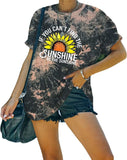 Women Be The Sunshine Tees If You Can't Find The Sunshine Be The Sunshine Tie Dye T-Shirt