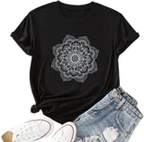 Mandala T Shirt Bohemian Women T Shirt